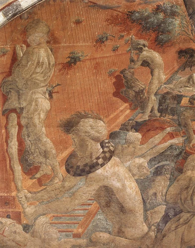 Alluvione e abbassamento delle acque - Santa Maria Novella, Firenze, dettaglio